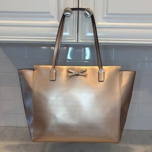 Kate Spade Bag Purse Handbag New York Sawyer Street Taden Metallic Leather Tote